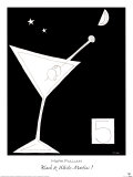 Black & White Martini I Láminas por Mark Pulliam Black & White Martini I Láminas por Mark Pulliam