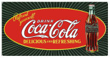 Coke Starburst Bottle Tin Sign