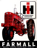 Tractores Farmall: modelo 400 Cartel de chapa