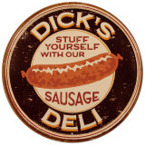 Dick's Sausage Plakietka emaliowana