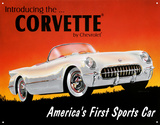 Chevy '53 Vette Plakietka emaliowana