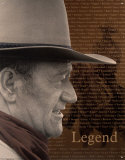 John Wayne - legend Plaque en métal