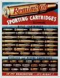 Cartuchos deportivos Remington Cartel de chapa