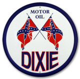 Dixie Motor Oil Tin Sign