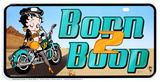 Betty Boop Born to Boop License Plate Tin Sign