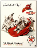 Texaco Hatful of Pep Tin Sign