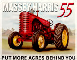 Tractores Massey Harris 55 Cartel de chapa Tractores Massey Harris 55 Cartel de chapa