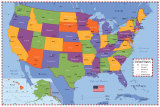 United States Map Posters