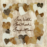 Live Well, Love Much, Laugh Often プリント - ローレン・ハーラム Live Well, Love Much, Laugh Often プリント - ローレン・ハーラム