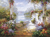 Lakeside Pergola Print by Elan 