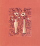 Happy Flowers, Salmon I Posters by Judy Kaufman