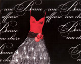 Robe de Soiree Rouge Art