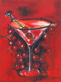 Martini: Cherry Prints by Marina Addison Martini: Cherry Prints by Marina Addison