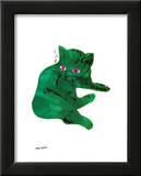 Untitled (Green Cat), c. 1956 Posters by Andy Warhol