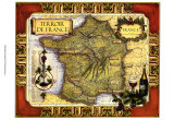 Medium Wine Map (H) II Póster Medium Wine Map (H) II Póster