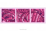 Pink Fission I Posters by Tina Kafantaris