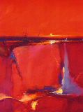 Red Horizon Print van Peter Wileman Red Horizon Print van Peter Wileman