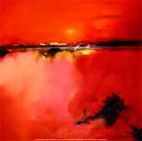 Orangefarbener Horizont Kunstdrucke von Peter Wileman