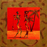 Tribu du soleil I Poster par Kamba 