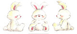 Rabbits Print by Makiko Rabbits Print by Makiko