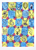 Faces, 1998 Sérigraphie par Kenny Scharf