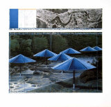 Las sombrillas azules, 1991 Póster por Christo Las sombrillas azules, 1991 Póster por Christo