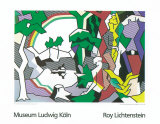 Landscape with Figures, 1980 Serigraph van Roy Lichtenstein Landscape with Figures, 1980 Serigraph van Roy Lichtenstein