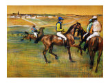 Caballos de carreras Lámina giclée por Edgar Degas
