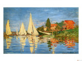Regatta in Argenteuil Giclée-Druck von Claude Monet