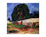 Nuit d'été à Asgarstrand Reproduction procédé giclée par Edvard Munch