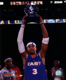 Allen Iverson - 2005 All Star Game - Holds Up The MVP Trophy Photo