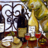 Cheese and Wine Prints by Nicole Etienne