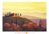 Lever de soleil sur la Toscane Affiches par Max Hayslette