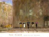 Waiting for a Cab on Park Avenue Poster von Max Moran