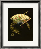 Oriental Fan II Print by Nancy Slocum