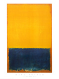 Amarillo y azul Pósters por Mark Rothko