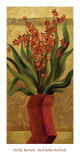Red Baby Orchids Print by Miroslav Bartak