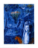 Künstler und seine Frau Kunstdrucke von Marc Chagall