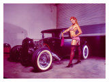Pin-Up Girl: Flat Head Rat Rod Lámina giclée por David Perry Pin-Up Girl: Flat Head Rat Rod Lámina giclée por David Perry