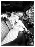 Pin-Up Girl: Front Seat Street Rod reproduction procédé giclée par David Perry