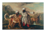 Cheetah and Stag with Two Indians Art by George Stubbs
