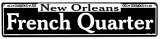 French Quarter Tin Sign