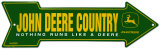 John Deere Emaille bord