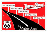Burma Shave Tin Sign