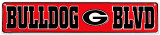 Georgia Bulldog Tin Sign