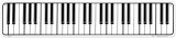 Piano Keys Blechschild