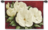 Magnolia Crimson Wall Tapestry by Igor Levashov
