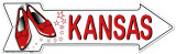 Kansas/chaussures Plaque en métal