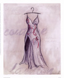 Vestido de noche gris Pósters por Celeste Peters