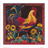 Rooster Rustic Poster by Suzanne Etienne